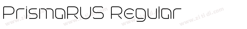 PrismaRUS Regular字体转换